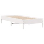 vidaXL Cadre de lit sans matelas blanc 90x200 cm bois de pin massif