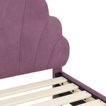 vidaXL Cadre de lit pour enfants avec tête de lit Pourpre 90 x 200 cm