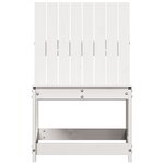 vidaXL Chaise de jardin blanc 50 5x55x77 cm bois de pin massif
