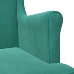 vidaXL Fauteuil Turquoise Velours