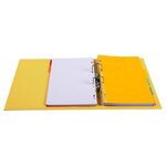 Classeur à levier PVC dos de 70mm jaune EXACOMPTA