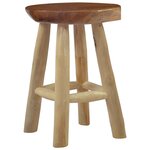 vidaXL Tabouret Marron Bois de teck