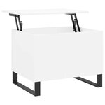vidaXL Table basse Blanc 60x44 5x45 cm Bois d'ingénierie