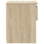 vidaXL Tables de chevet 2 Pièces Chêne sonoma 40x30x39 cm Aggloméré