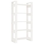 vidaXL Bibliothèque/Séparateur de pièce Blanc 80x35x160 cm Bois massif