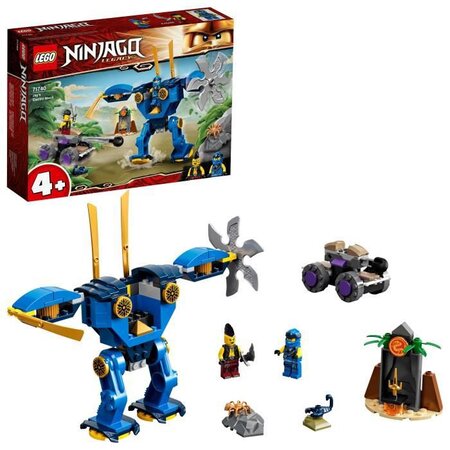 Lego 71740 ninjago legacy l'électrorobot de jay jouet figurine pour les  enfants de 4 ans et + avec la voiture spider & ninja - La Poste
