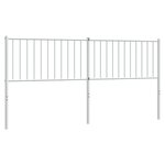 vidaXL Tête de lit de remplacement métal blanc 180 cm