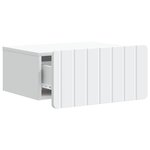 vidaXL Cabinet de chevet mural 2 Pièces Blanc 49 x 34 5 x 24 cm