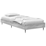 vidaXL Cadre de lit Sonoma gris 80 x 200 cm Bois d'ingénierie