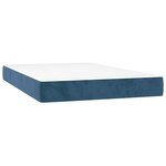 vidaXL Matelas de lit à ressorts ensachés fermeté moyenne 120x210x20 cm velours
