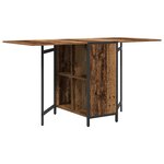vidaXL Table à dîner 144 x 60 x 75 cm Bois d'ingénierie Bois ancien
