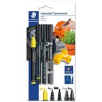 Set de marqueurs permanents lumocolor  blister staedtler