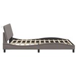 vidaXL Cadre de lit sans matelas taupe 140x200 cm tissu