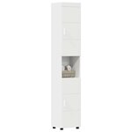 vidaXL Ensemble d'armoire de salle de bain avec stockage TULUM Blanc