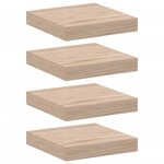 vidaXL Étagères flottantes 4 Pièces 23x23 5x4 cm bois d'ingénierie