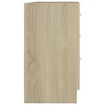 vidaXL Armoire d'évier Chêne sonoma 63x30x54 cm Bois d'ingénierie