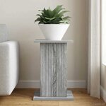 vidaXL Support de Plante Sonoma gris 30 5 x 30 x 43 cm