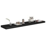 vidaXL Étagères murales flottantes 4 Pièces noir 120x23 5x3 8 cm MDF