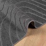 vidaXL Tapis de surface HUARTE Anthracite 230 x 160 cm Polyester
