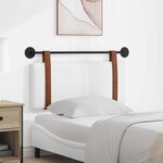 vidaXL Tête de lit suspendue Blanc PU antique