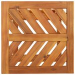 vidaXL Ensemble bistro de jardin 3 Pièces Marron Bois d'acacia massif