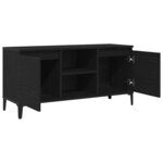 vidaXL Meuble TV Chêne noir 102 x 35 x 50 cm Bois d'ingénierie