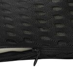vidaXL Coussin de Dos avec oreiller Noir 46 x 24 x 11 cm Maille 4D