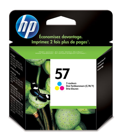 Hp hp 57 ink color blister hp 57 original cartouche d encre tricolore haute capacite 17ml 500 pages 1-pack blister multi tag