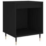 vidaXL Tables de chevet 2 Pièces noir 40x35x50 cm bois d’ingénierie