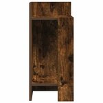vidaXL Table d'appoint avec étagère chêne fumé 25 5x27x60 cm