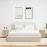 vidaXL Meubles TV muraux lumières LED 2 Pièces chêne sonoma 40 5x35x40 cm