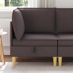vidaXL Sofa avec rangement Tissu