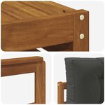 vidaXL Ensemble de canapés d'extérieur 6 pc Naturel et Anthracite