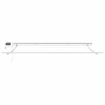 vidaXL Auvent avec Blanc 4 × 3 5 m Métal