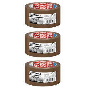 Adhésif d'emballage PP tesapack 66m x 50mm Marron x 3 TESA