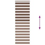 vidaXL Store zèbre marron 70x230 cm largeur du tissu 65 9 cm polyester