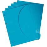 Chemise de classement perforées Smartfolder - pelliculé brillante - A4 - bleu SMARTFOLDER
