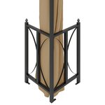 Vidaxl tonnelle avec parois et toit double 3x4 m taupe