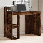 vidaXL Bureau chêne fumé 103 5x56 5x94 cm bois d'ingénierie
