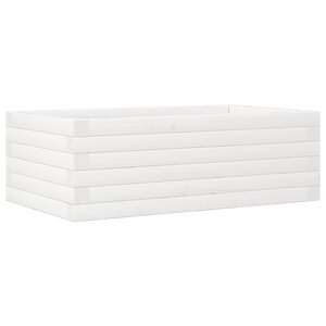 vidaXL Jardinière blanc 70x40x23 cm bois de pin massif