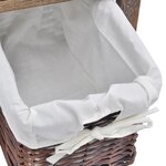 vidaXL Table de chevet Bois Marron