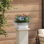 vidaXL Pot en métal Acier inoxydable 35 x 35 x 15 cm Pot en métal Carré