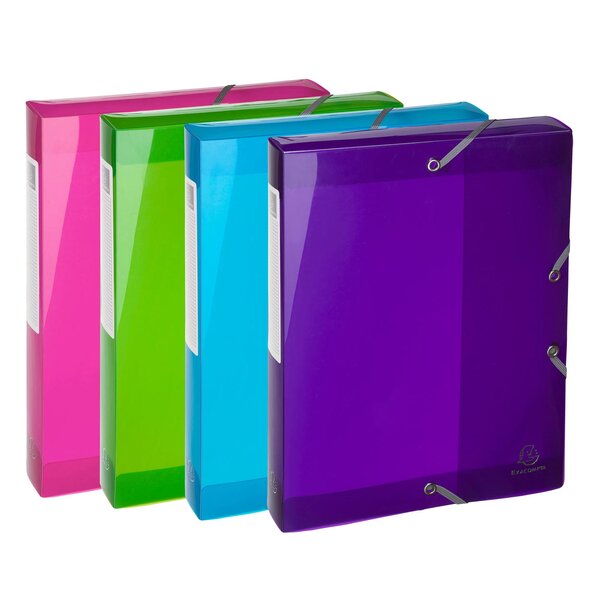 Boite De Classement En Polypropylène Dos 40mm Iderama Pp - A4 - Couleurs Assorties - X 4 - Exacompta