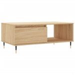 vidaXL Table basse Chêne sonoma 90x50x36 5 cm Bois d'ingénierie