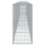 vidaXL Panier gabion avec couvercle 700x50x100 cm fer galvanisé