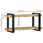 vidaXL Étagère murale 90x33x45 cm bois de manguier massif brut