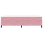 vidaXL Cadre de lit avec matelas Rose et blanc 90 x 190 cm Velours