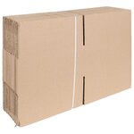 vidaXL Boîte Pliable 50 Pièces Marron 30 x 30 x 15 cm Carton