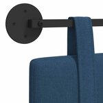 vidaXL Tête de lit suspendue Bleu Tissu