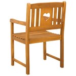 vidaXL Chaises de jardin 8 Pièces Naturel Bois d'Acacia Massif
